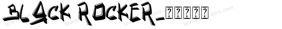 black rocker字体转换